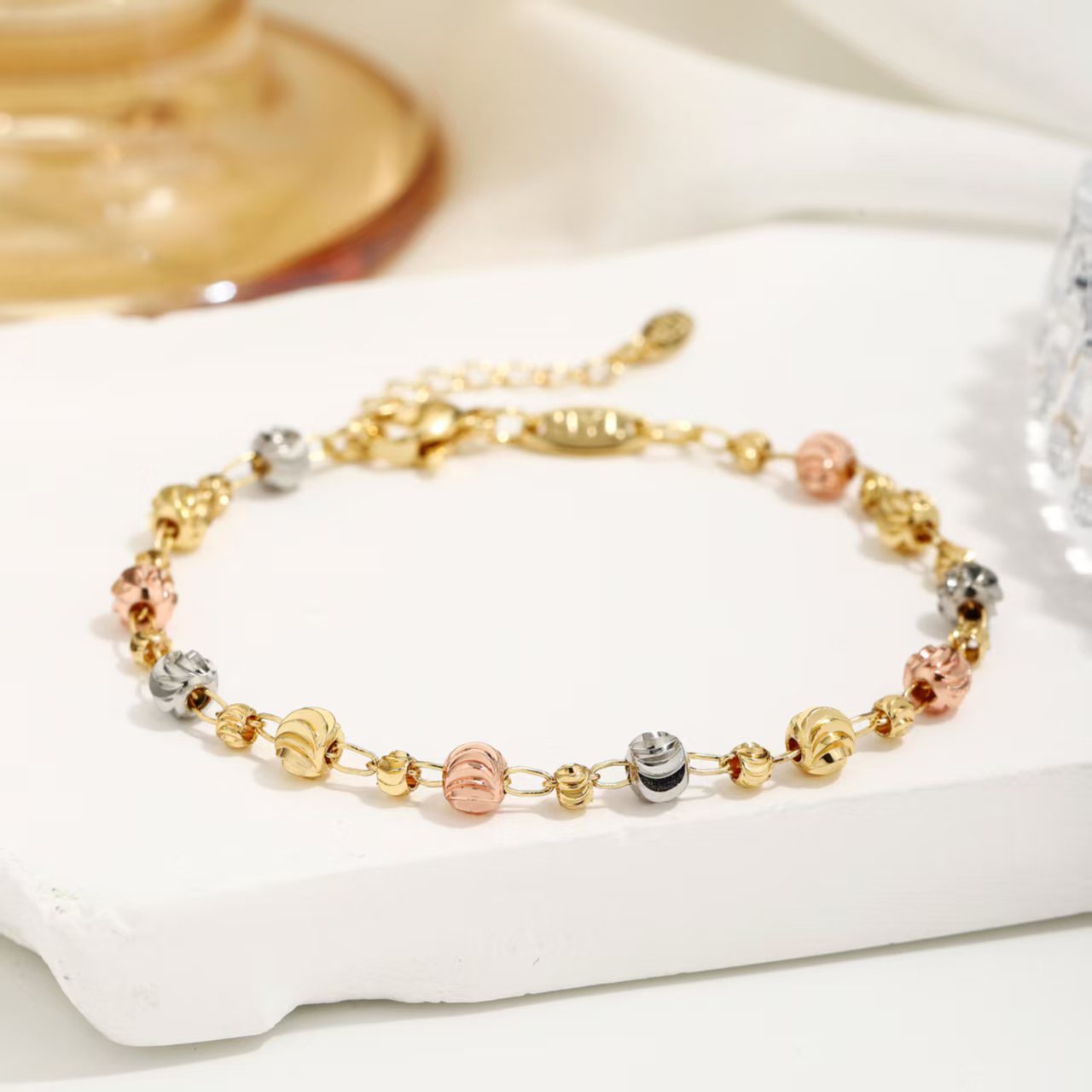 La moda transfronteriza collar de cuentas pulsera conjunto de nicho sensación de diseño ligero lujo collar de cuentas joyería de clavícula al por mayor image 3