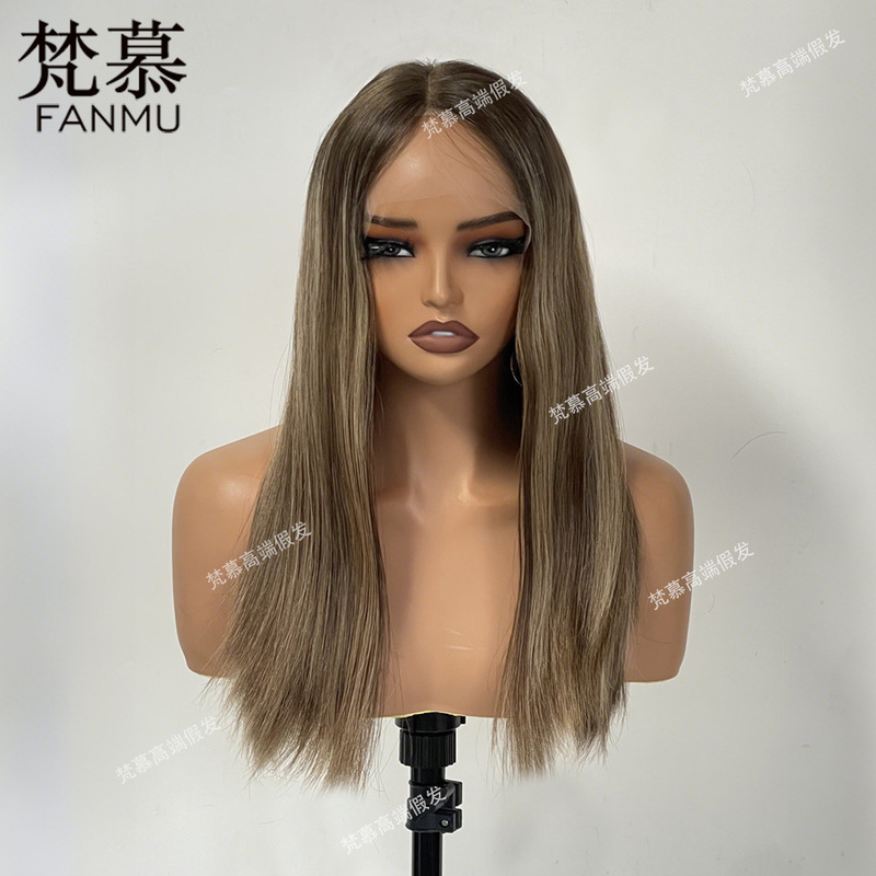 Own Factory, Women's Real Human Hair Wigs, Fully Handcrafted Glue-Free Lace Hairpieces
