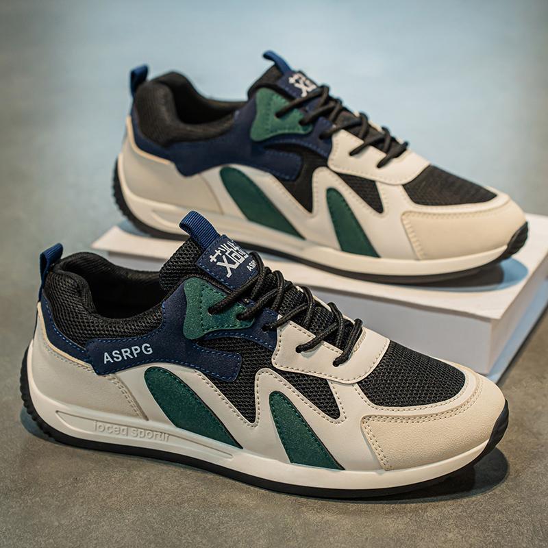 Zapatos Forrest Gump de malla de suela delgada para hombre 2025 verano nuevo estilo coreano transpirable deportes y ocio todo-fósforo zapatillas para correr en nombre del cabello