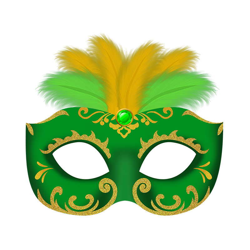 Máscara de fiesta de carnaval caliente transfronteriza mascarada fiesta máscara de papel carnaval imagen principal máscara de bricolaje