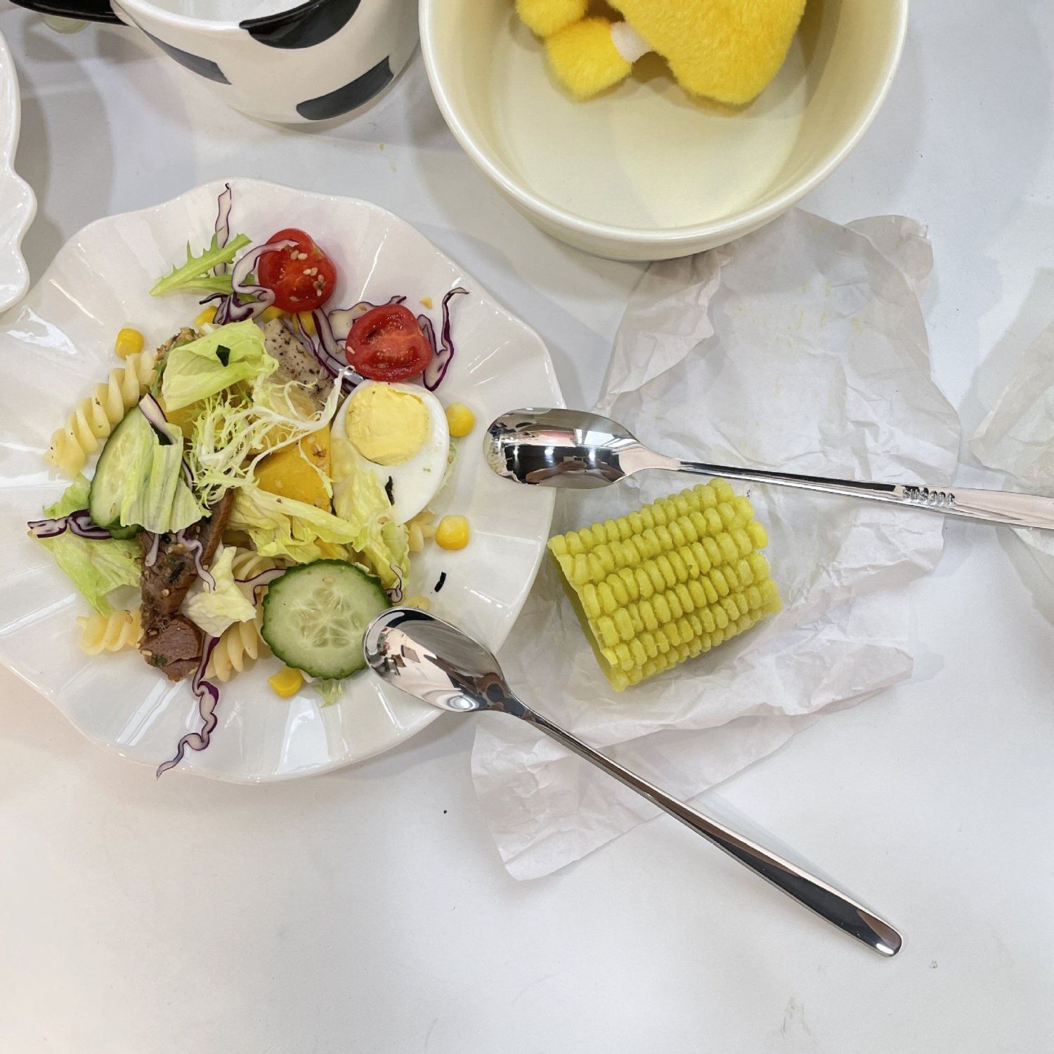 Cuchara de café en acero inoxidable con mango largo para postre_voghion.com