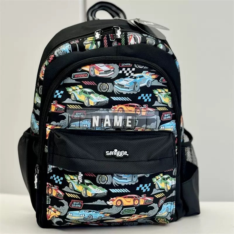 Australia Smiggle caricatura mochila de tamaño medio jardín de infantes mochila de hombro 3D con sombrero de caricatura