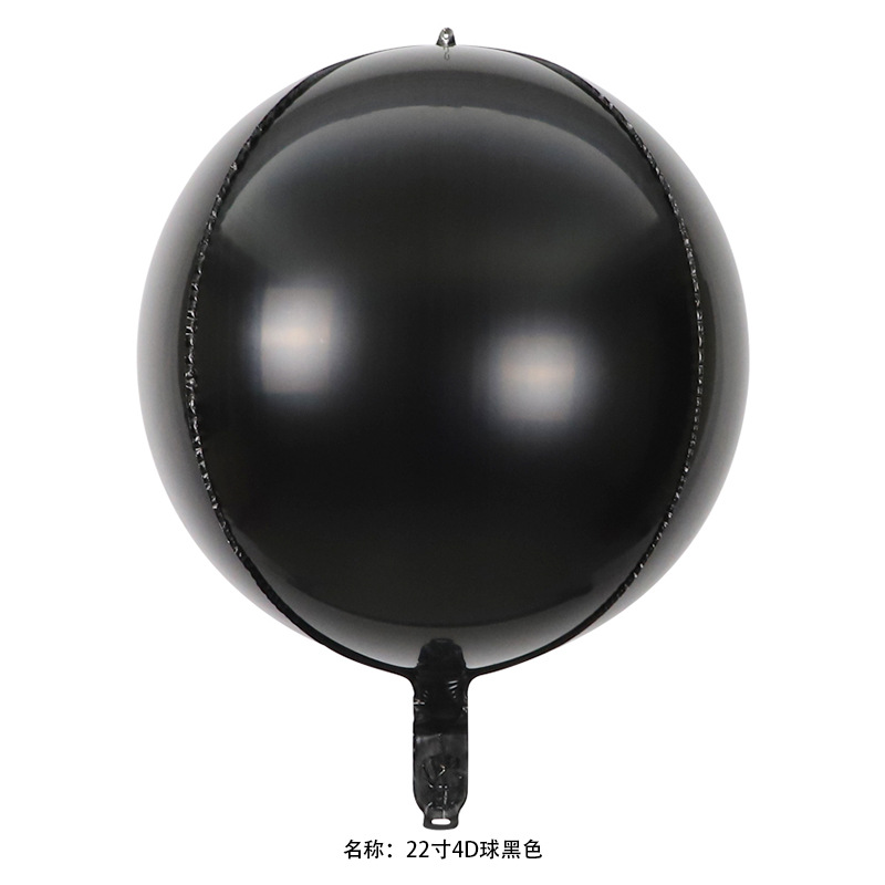18 pulgadas 22 pulgadas 32 pulgadas 50 pulgadas 4D esfera redonda gran tamaño normal globo de película de aluminio decoración de fiesta de cumpleaños