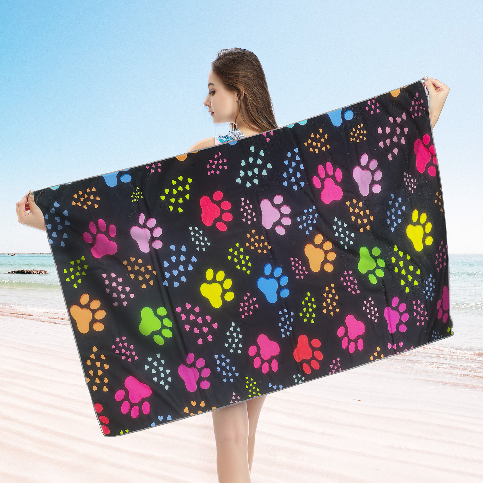 Quick dry beach soft bath towel for gym