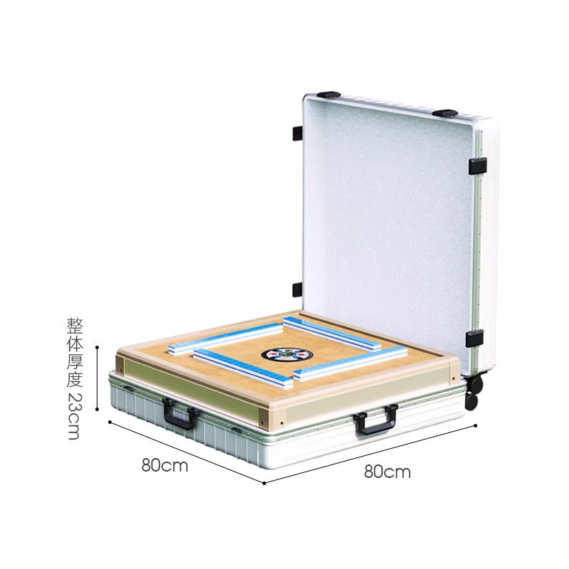 Mesa de mahjong eléctrica portátil para acampar al aire libre mini máquina automática de mahjong pequeña mesa pequeña plegable completamente automática