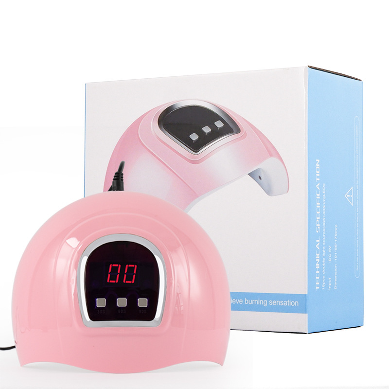 USB 54w lámpara de manicura 18 cuentas de lámpara lámpara lámpara para hornear uñas esmalte de uñas secador de pegamento manicura lámpara de fototerapia lámpara de manicura al por mayor