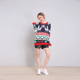 女式针织衫;连衣裙