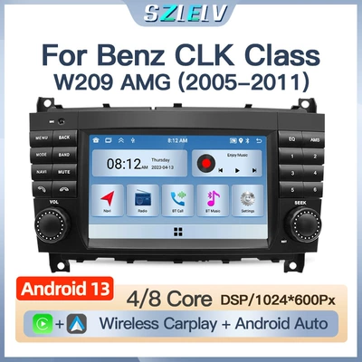 Suitable for Mercedes-Benz Clk W209 Amg Car Central Control Screen Navigation Reversing Image Radio Player