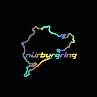 外贸反光车贴汽车装饰贴NURBURGRING地图涂鸦车身贴汽车三角窗贴