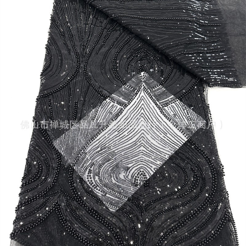 Tejido bordado de sequillas, tela bordada tridimensional, tela bordada de sequillas, tela bordada de sequillas, tela bordada de sequillas, stock transfronterizo image 4