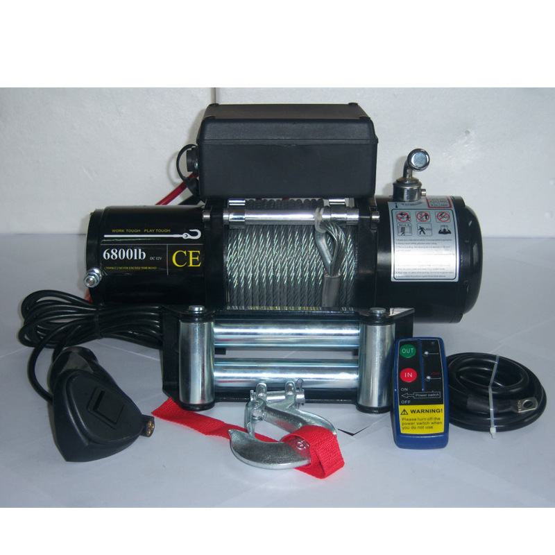 汽车电动绞盘 12V 越野车绞盘 6800LB winch 质保 牵引机