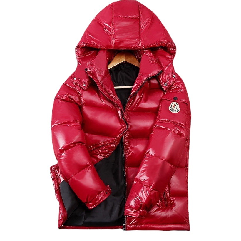 反季亮面短金ダウンジャケット男2024無洗カップル同種流行ダウンジャケット男女厚厚蒙コート