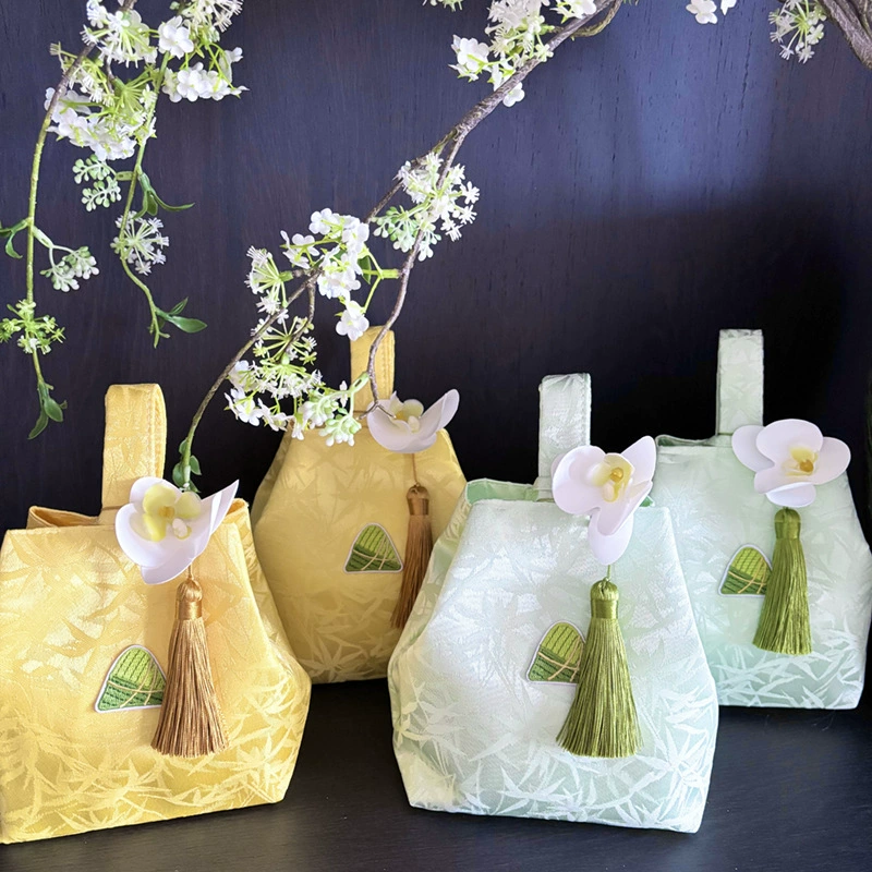 Упаковочная сумка для фестиваля лодок-драконов Традиционная китайская сумка с кисточками