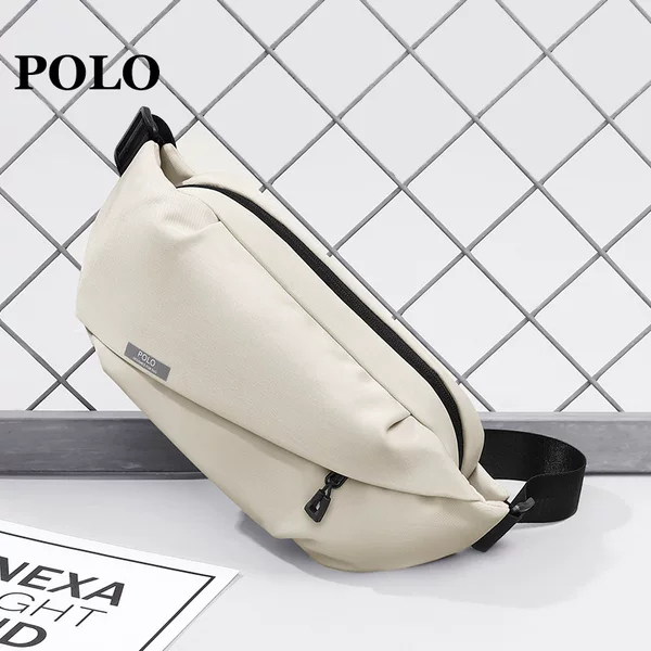 POLO Chest Bag Men's Crossbody Bag Men's Large Capacity Shoulder Bag Lightweight iPad Bag Sports Waist Bag Men's Satchel