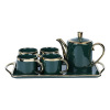 Coffee ceramics, flavored tea, cup, modern and minimalistic afternoon tea, tea set, European style, 6 pieces