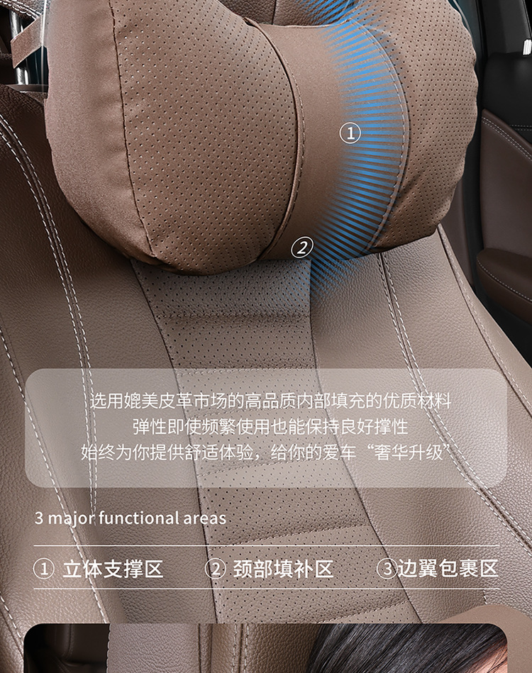 Suitable for Car Headrests, Maybach S-Class Pillows, Mercedes-Benz Audi Neck Pillows, Xiaomi Lumbar Pillows for All Seasons