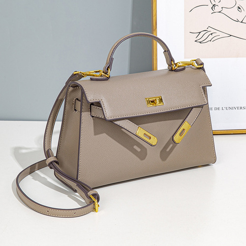  Spring and Summer New Niche Commuting Handbags Western Fashion Handheld Kelly Bag Women's Versatile Shoulder Crossbody Bag
