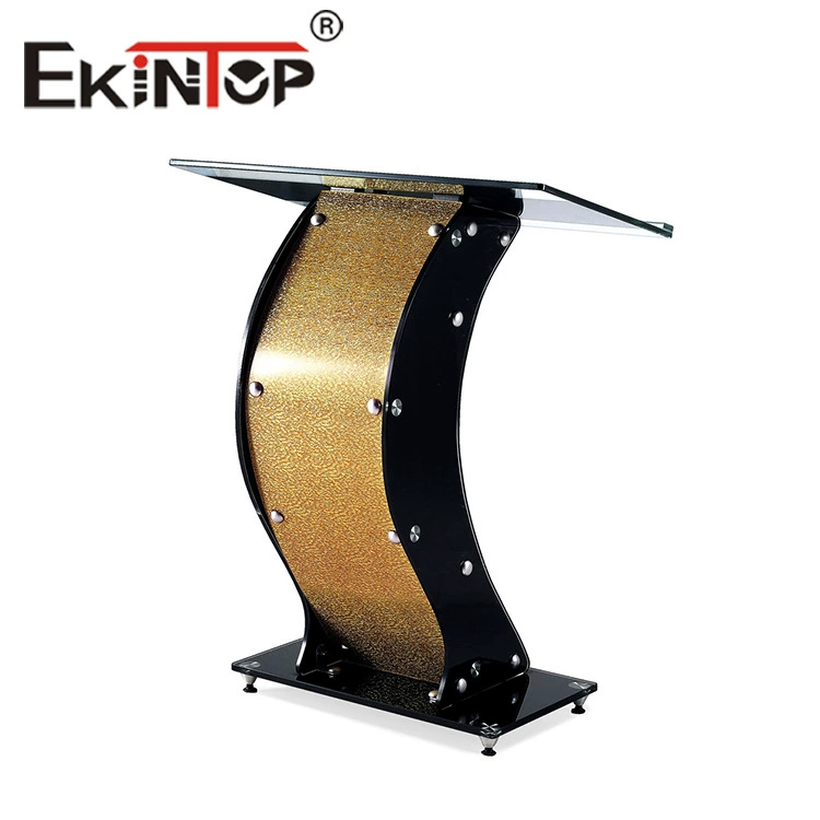 Прозрачная стойка для приветствия из оргстекла для церкви, прозрачная стеклянная подиумная платформа, хрустальная стойка для вечеринок, отелей, свадеб и ведущих