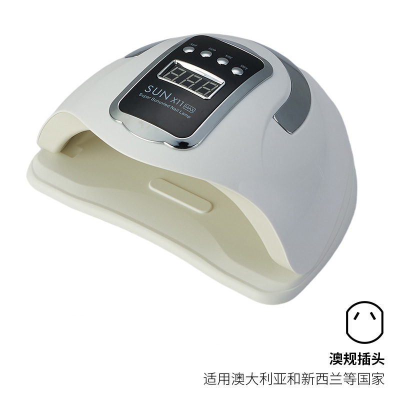 Lámpara de Fototerapia de Uñas Transfronteriza de 220W de Alta Potencia, Lámpara Portátil de Terapia de Luz UV para Uñas, Lámpara Inteligente de Secado Rápido para Curado de Uñas