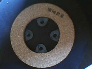 15#桌上车床圆型刹车片木的一面