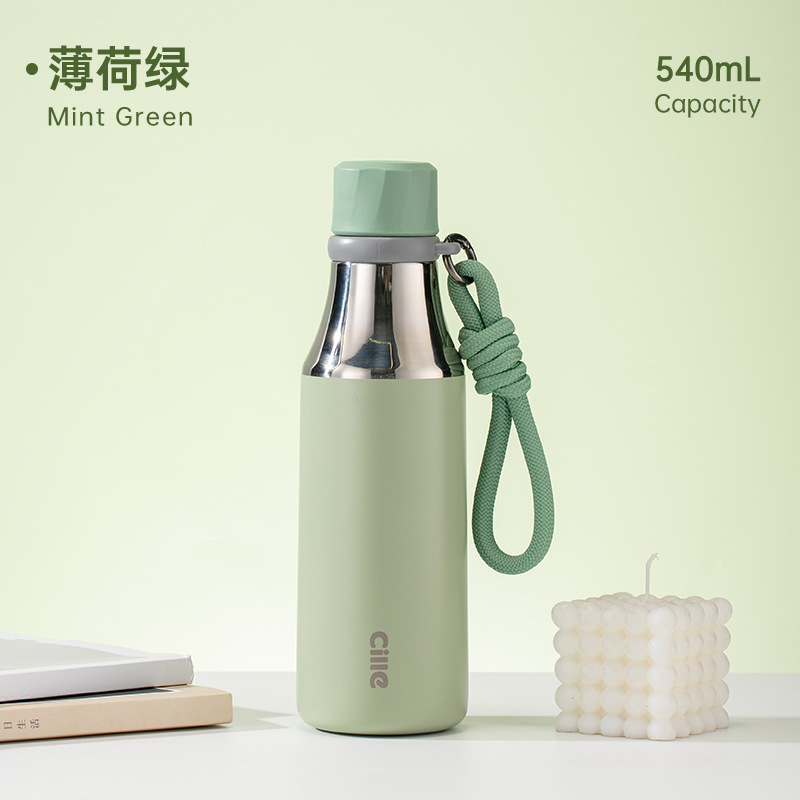 希乐矿泉水瓶式保温杯保冷杯大容量便携水杯吸管杯子女礼物学生杯|undefined
