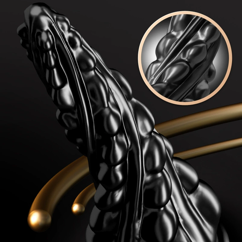 Anal plug (Huabang) tentacle texture, soft rubber, suction‑cup base, small/large