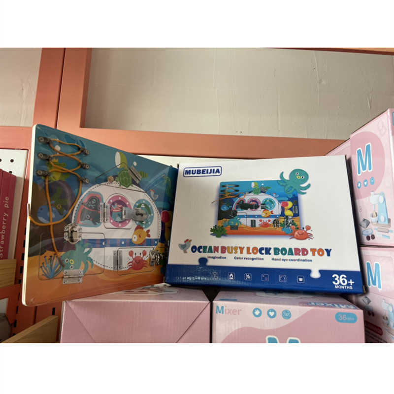 Procesamiento de fábrica, ayudas didácticas Montessori ocupadas personalizadas, juguetes educativos de educación temprana Montessori, tablero multifuncional para bebés ocupados