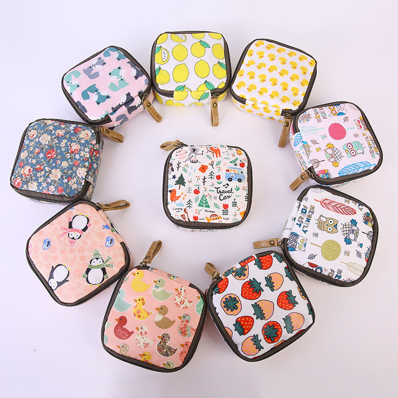 Bolsa de maquillaje impresa color aleatorio