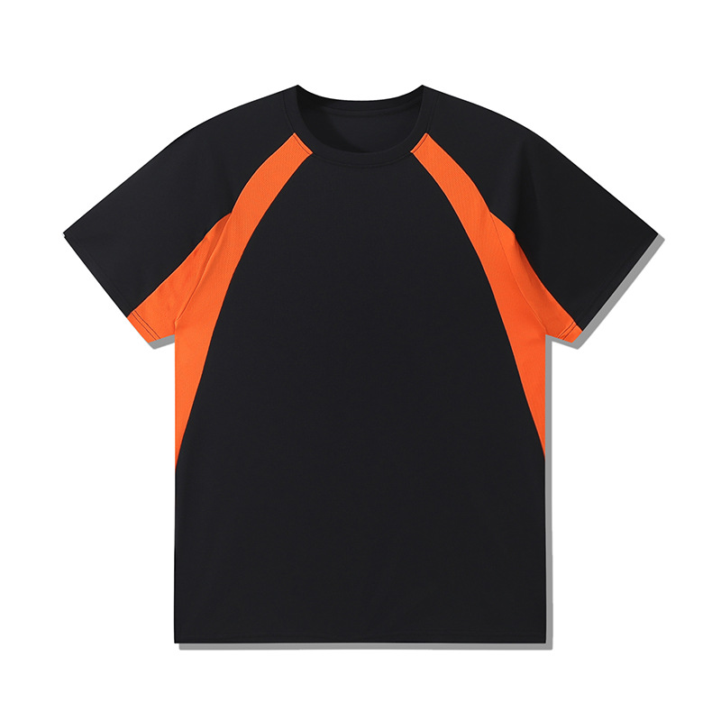 Transfronterizo tamaño europeo y americano de algodón mosaico camiseta deportiva 250G pesada camiseta de hombre de manga corta marca de moda personalizada