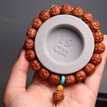 龙纹桃核手工精品静心十八罗汉文玩手串小籽手串盘玩男女款手链