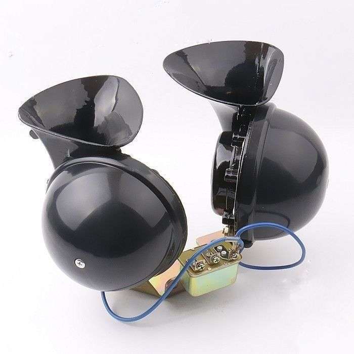 12v24v dual-tone large snail horn for cars, trucks, and buses, single-tone large snail horn, electric horn
