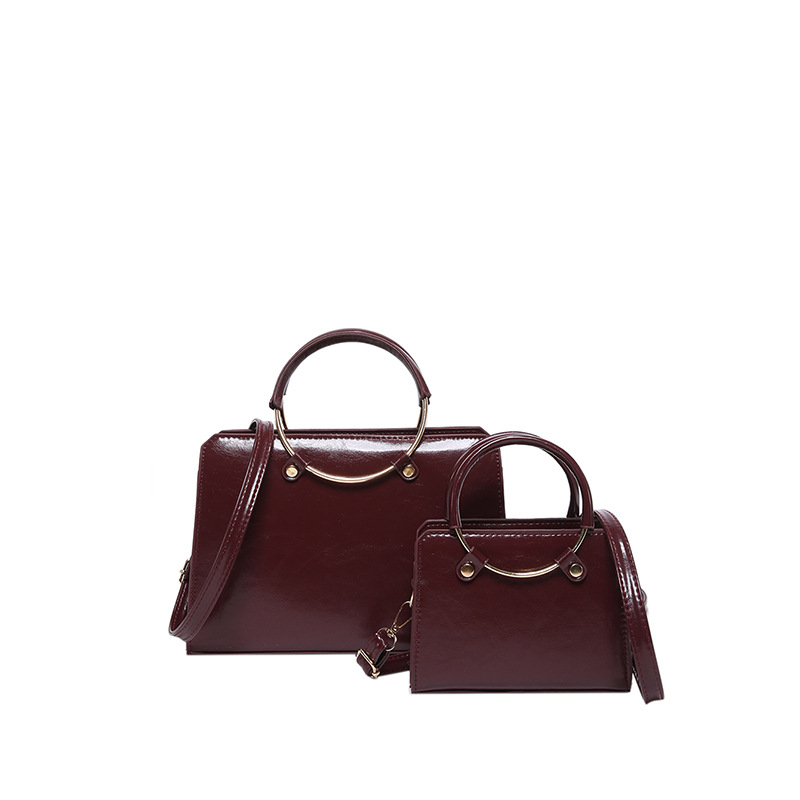 2024, nuevo bolso de gran capacidad, bolso de mano de estilo europeo y americano, bolso de anillo, bolso de hombro.