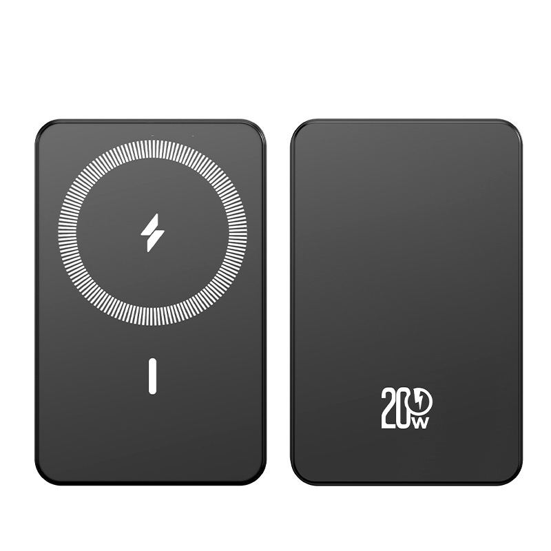 Magsafe Cross-Border Magnetic Power Bank Wireless Fast Charging Mobile Power Supply 10000 Mah Customized Gift with Logo Printed on It