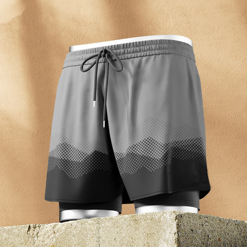 Swimming Trunks Men's Swim Trunks Swim Cap Swim Goggles Hot Spring Anti-Elegant Quick-Dry Beach Shorts Men's Swim Gear