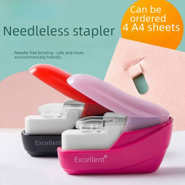 You Can Get Excellent 5399 Nailless Stapler, Needleless Stapler, Nailless Labor-Saving Stapler Stapler