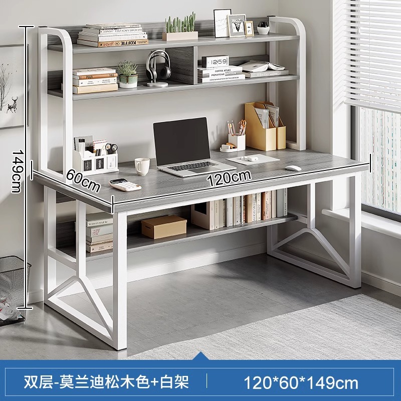 Comodador en un dormitorio simple mesa de maquillaje moderna escritorio de escritorio de computadora para estudiantes con estante de almacenamiento agujero