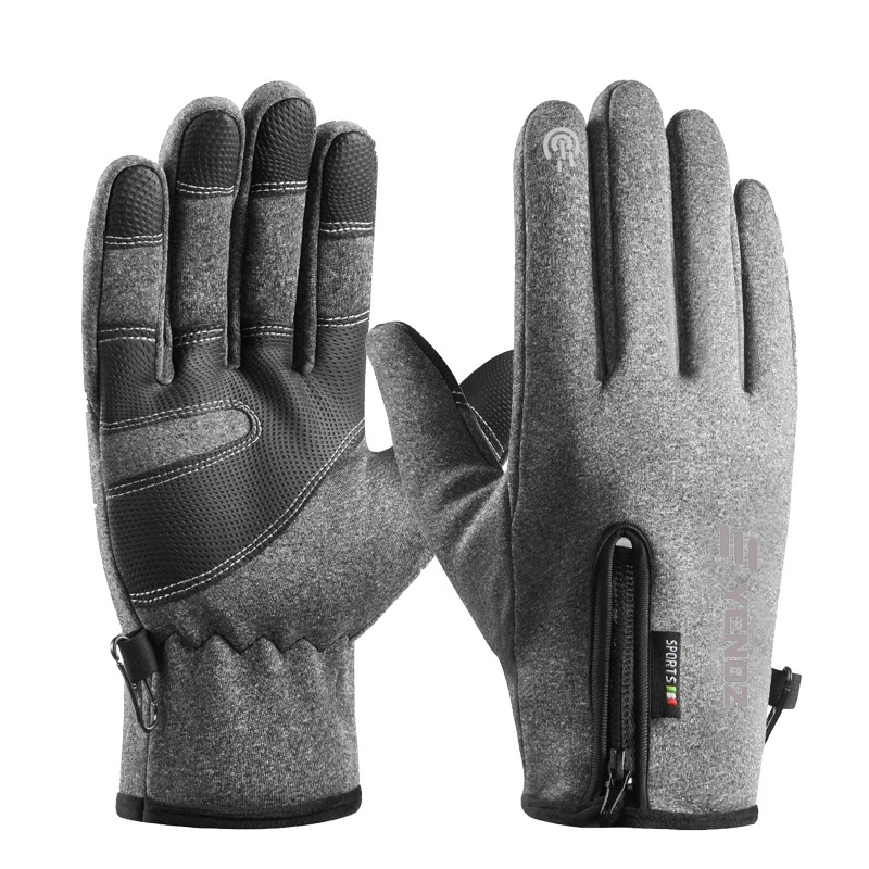 Keep warm travel ski gloves, increased thickness, wholesale