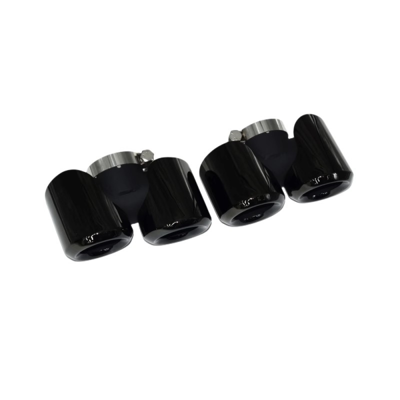 Suitable for 20-23 Land Rover Defender 110/90 Tail Throat Exhaust Pipe Modified Round Mouth Four-Out Tail Throat Carbon Fiber