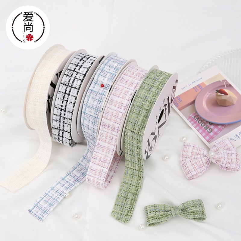 2.5cm银边小香风织带花边鲜花花束包装包花织带diy礼盒蝴蝶结织带