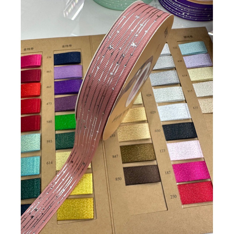 Explosiones transfronterizas estrellas de fijación en caliente galvanizado DIY arco de regalo de fiestas decoración cinta accesorios de ropa