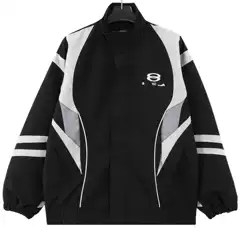 25ss Spring New Paris B Home Show Patchwork Sports Jacket Coat Men's and Women's Jacket