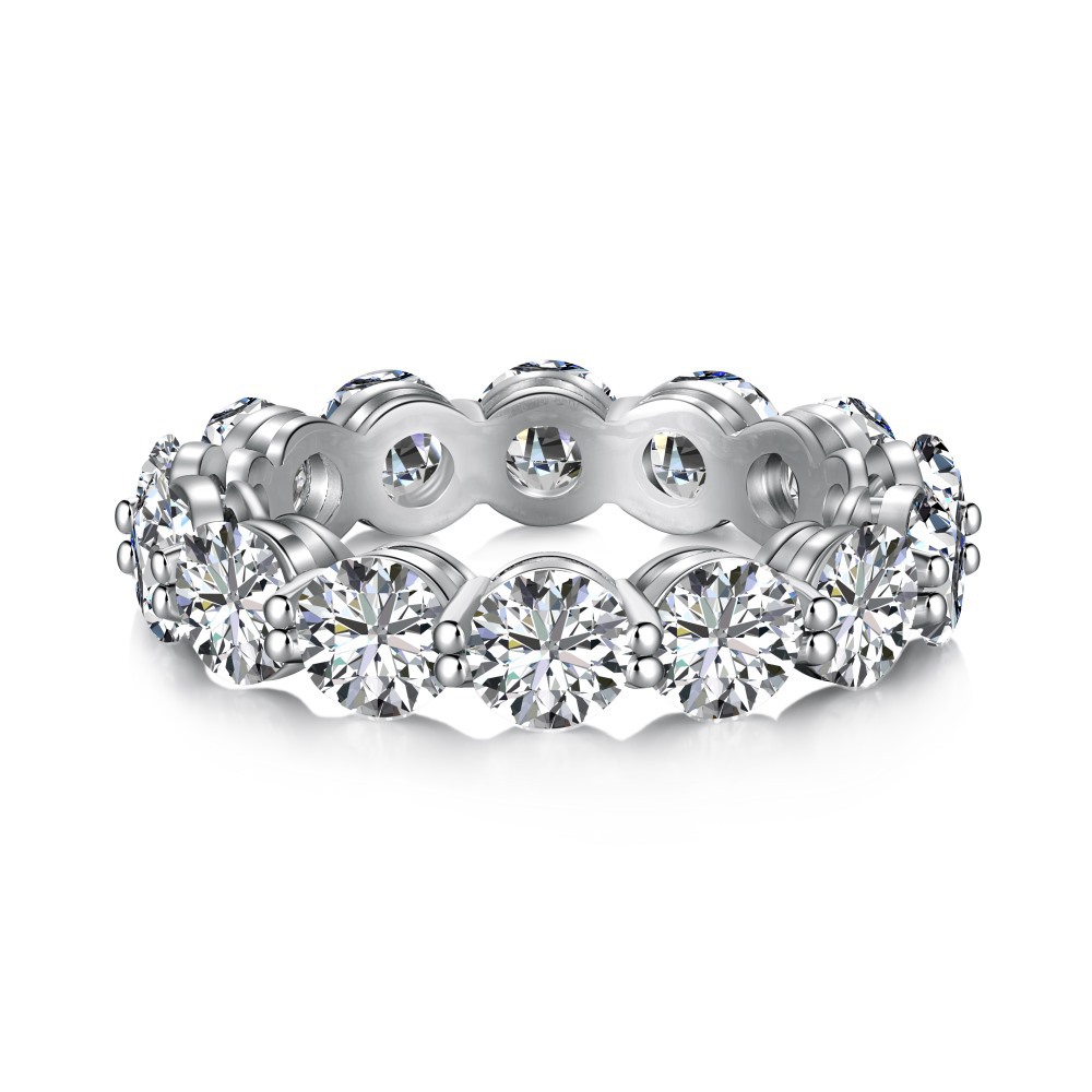 Set anillo de compromiso oval en plata de ley 925 apilable_voghion.com