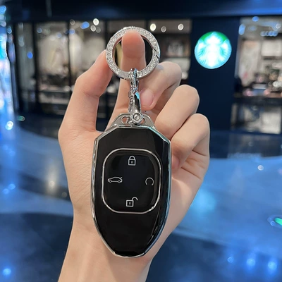 Car key bag, Shadow Cool High-End Shell Gs8 Casual - trumpchi-model-black-key-cover-diamond-ring