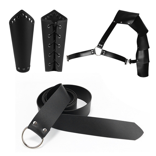 Halloween Costume Accessories Set Medieval Retro Knight Belt Viking Carnival COSPLAY Props