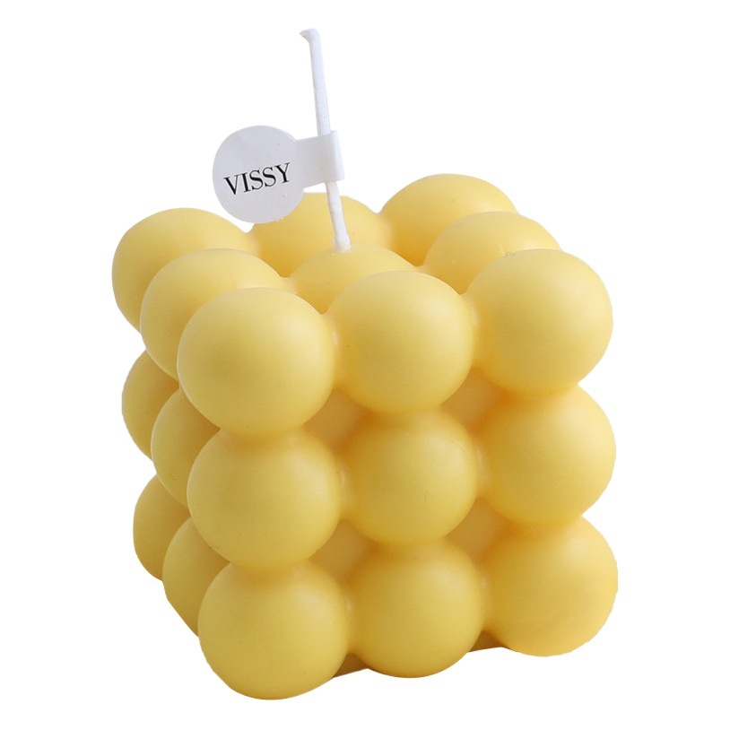 Fábrica directa en línea celebridad Cubo de Rubik aromaterapia vela ins estilo creativo bola Cubo de Rubik decoración hecha a mano regalo de la vela