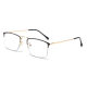New Half-frame Metal Ultra-light Titanium Mid-high Grade Presbyoscopic Glasses Business Men's and Women's Color-changing Anti-blue Light Presbyoscopic Glasses
