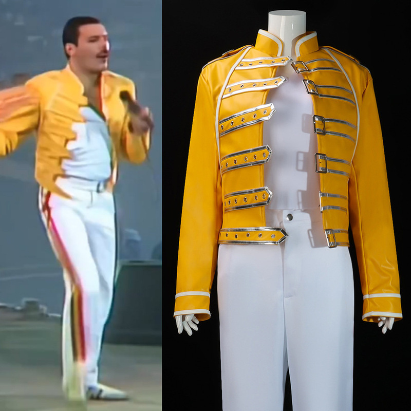 Queen lead singer Freddy cos costume Freddie Mercury Freddy Morkery costume