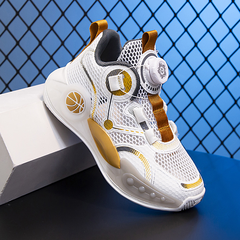 Zapatillas de baloncesto para niños, zapatillas de deporte para niños, zapatillas de baloncesto para niños, zapatillas de deporte para niños de mediana edad, zapatillas de deporte de entrenamiento de combate real para jóvenes