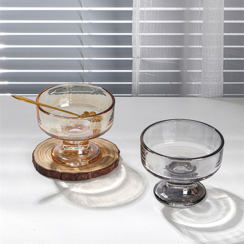 Internet celebrity dessert cup yogurt cup ice cream cup glass high-value ice cream bowl milkshake cup ins style ice cream cup