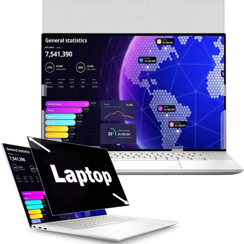 Removable Privacy Screen Protector Suitable for 15.6inch Laptop Screens, Anti-Peep and Eye Protection 14inch Screen Film
